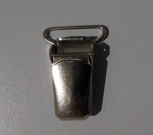 Bretelclips 20mm (100 stuks), Zilver